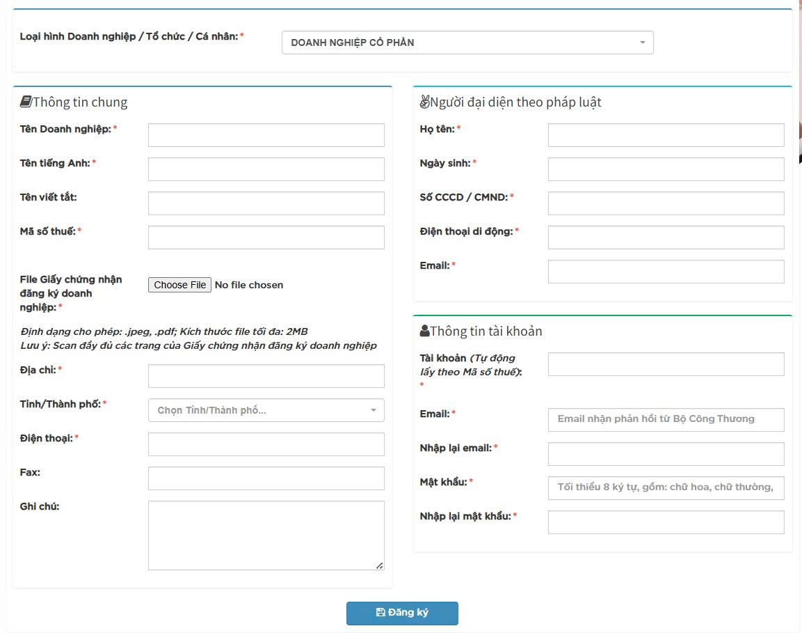 thong bao voi bo cong thuong