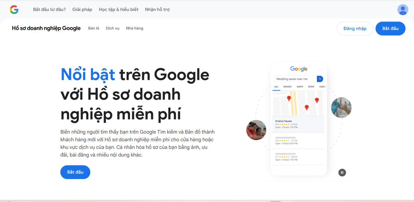 Google Maps sai vị trí doanh nghiệp