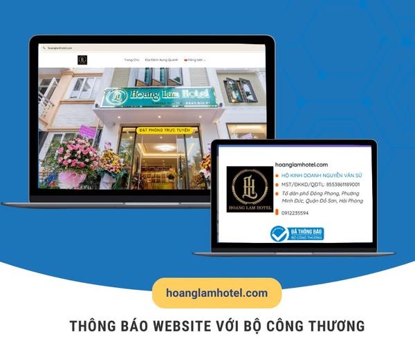 Kiểm tra website đã đăng kí
