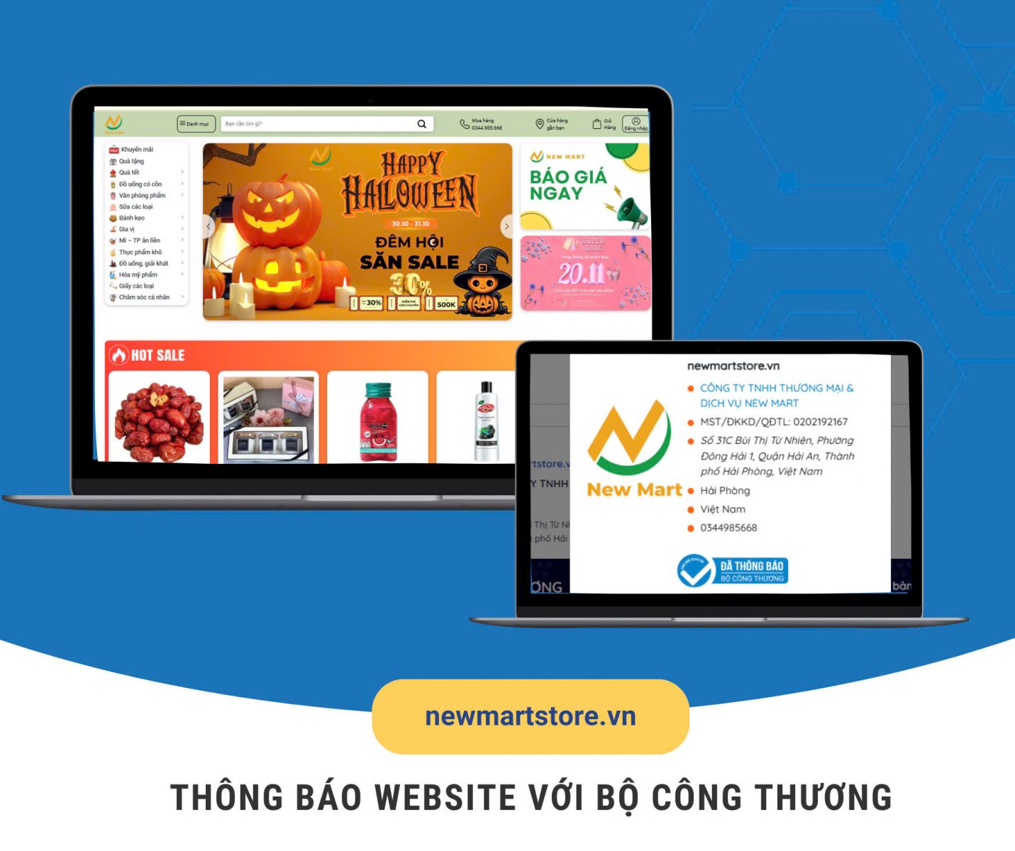 Kiểm tra website đã đăng kí
